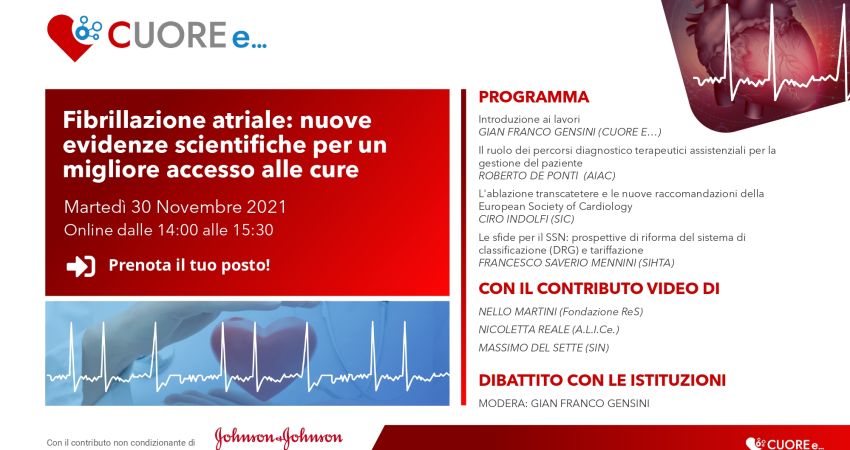 Fibrillazione atriale: nuove evidenze scientifiche per un migliore accesso alle cure