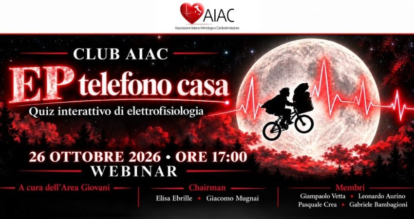 Club AIAC: EP telefono casa - Lunedì 26 ottobre