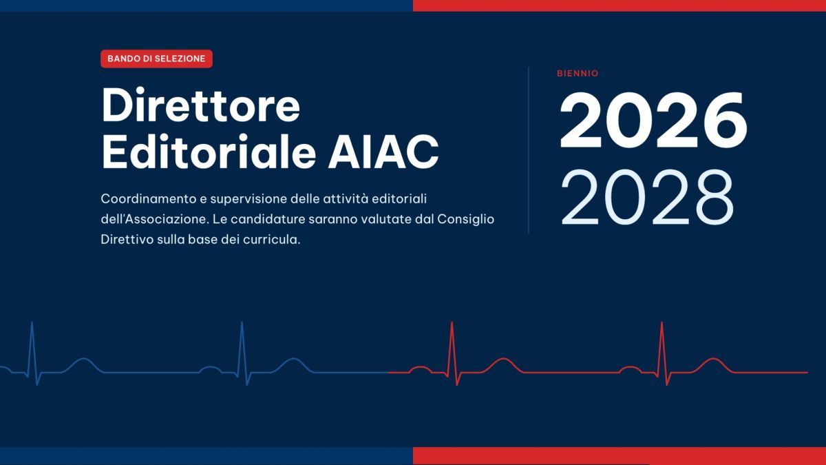 BANDO PER LA SELEZIONE DEL DIRETTORE EDITORIALE AIAC - Biennio 2026-2027