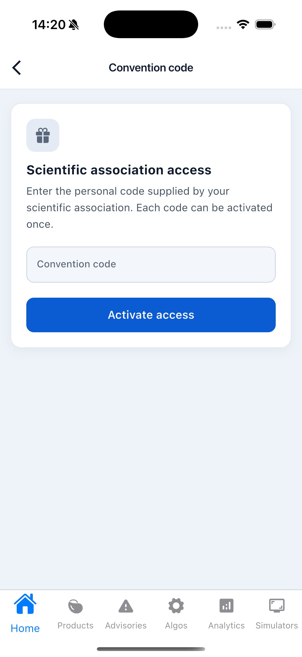App iPacemaker, schermata dispositivo 3